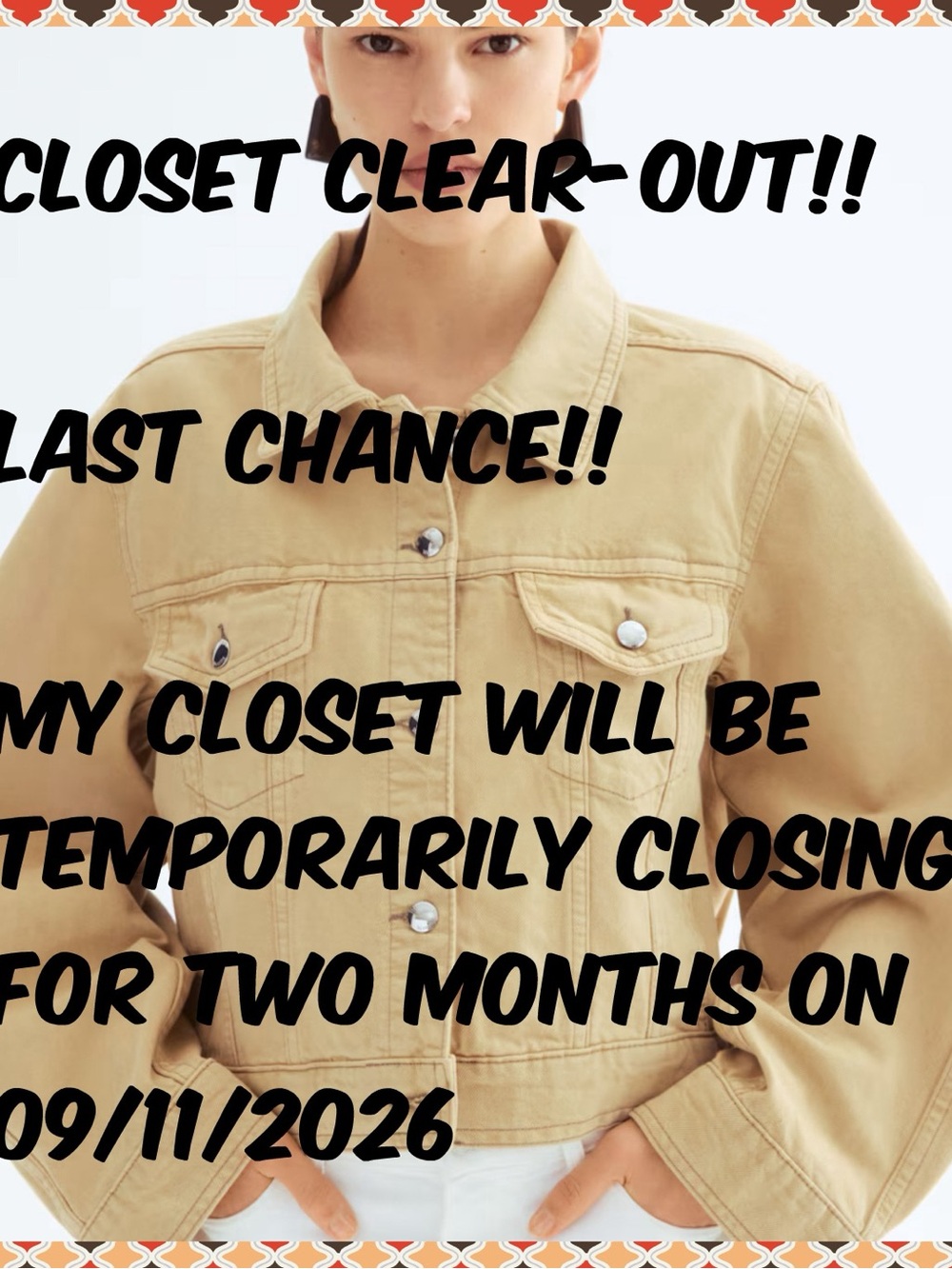 Women’s Casual Tan Jacket - Lightweight Denim Style